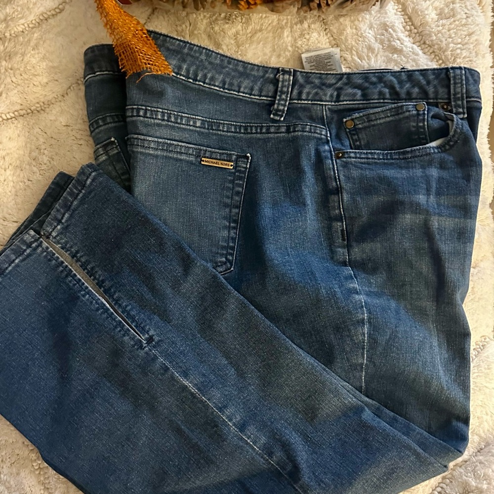 Michael Kors Classic Blue Flare Jeans EUC